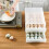 Double Layer Egg Tray Transparent Refrigerator Crisper Organizer 6