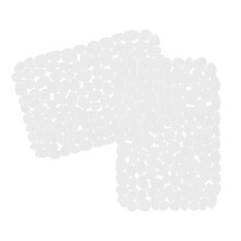 2 abtropfmatte pvc, schüssel- und essstäbchen-kissen, rutschfest