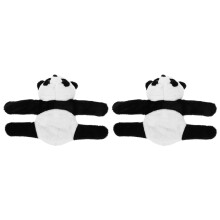 2Stk Stofftier Klapparmband Plüsch Panda