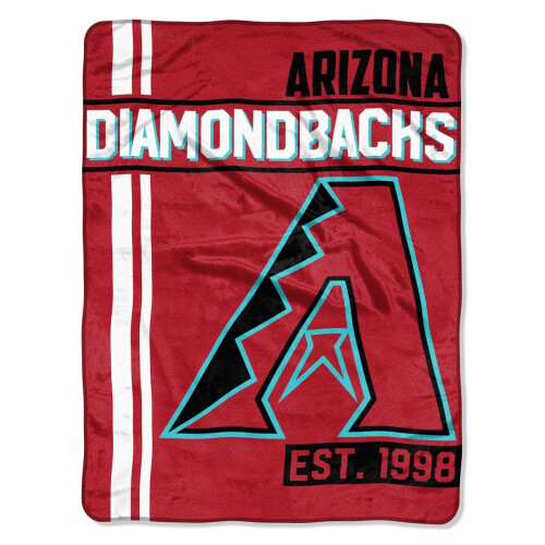 MLB Arizona Diamondbacks Micro Raschel Throw One Size Multicolor 1