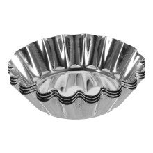 4 stück aluminiumlegierung ovale eier-tarte-form chrysanthemenförmig