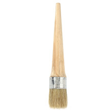 Runder Lackierpinsel Holz Profi Wax Brush Mit Naturborsten
