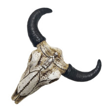 mini wandhalterung metall kuhkopf rustikale deko für western