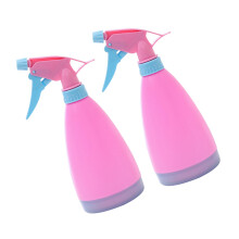 2 candyfarbene Kunststoffgießkanne mit verstellbarem Sprühkopf (pink)