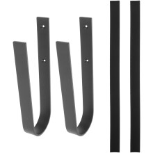 1Set Surfboard Wandhalter Aus Eisen Schwarz Wandhaken Für Skateboard