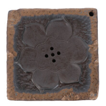Crude Pottery Mit Lotus Und Tablett