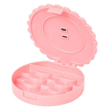 1Stk Wimpern Aufbewahrungsbox Rosa Schminkspiegel Kosmetik Organizer