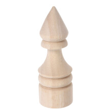 Unfinished Wood Finials: Bettpfostenkappen Gardinenstangen 4x10 Cm
