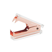 transparenter acryl-heftklammerentferner roségold für büro und schule