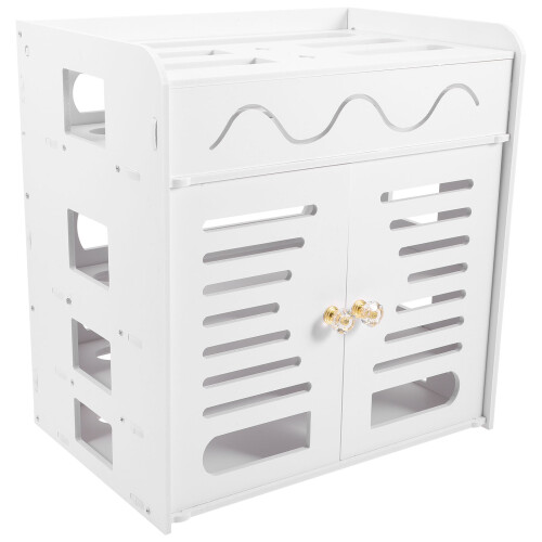 box 4 ebenen mit doppeltür kabelorganizer