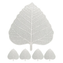 5Stk Edelstahl Teefilter Blattform Silber Für Zuhause Teezubehör