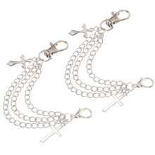 1 Paar -Dekoketten Mehrschichtige Schuhketten Schmuck Für Schuhe