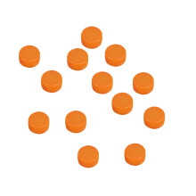 100 kunststoff trinkflaschendeckel bunt diy verschlüsse orange