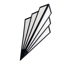 Led Wandleuchte Europa Für Treppe Schlafzimmer (Schwarz Warmweiß)