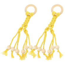 2 küchenobst-gemüse-hängeleine, bohemian bananen-haken