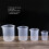 5Stk Transparente Kunststoff Messbecher Robust Einteilig (50–1000Ml) 6