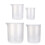 5Stk Transparente Kunststoff Messbecher Robust Einteilig (50–1000Ml) 10