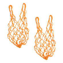 2Stk Hängende Geflügel Futtertaschen Aus Hochwertigem Seil Orange