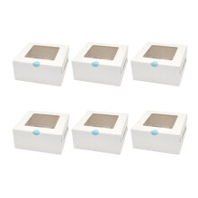 20Stk 4-Fächer Kraftpapier Lebensmittelverpackungsboxen Mit Einlagen