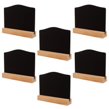 6er-pack mini- holz, doppelseitig mit standfuß für café, bar, laden