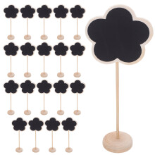 20Stk Mini Tafelschild Blumenförmig Abwischbar Für Küchennotizen