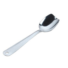 serviermesser mit siebfunktion und hohlem löffel für suppe reis