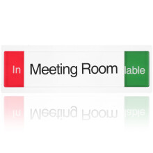 acryl-schild besprechungsraum frei für büro- und meetingraumtür