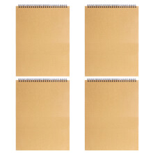 4 Skizzenbuch Skizzenpapier Kraftpapier 16k