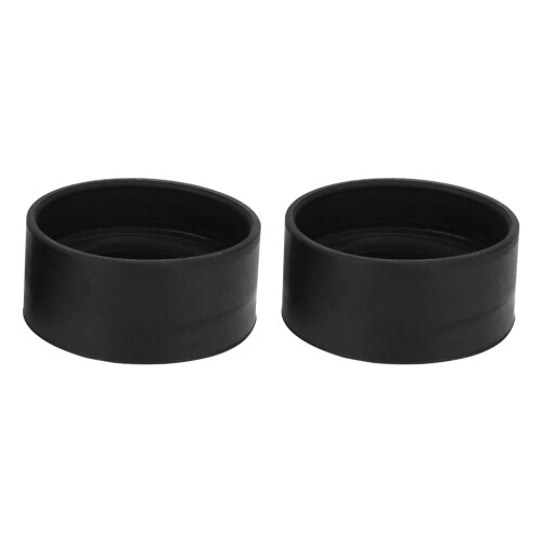 2Pcs Microscope Rubber Eyecups Eye Guard for Telescopes Black