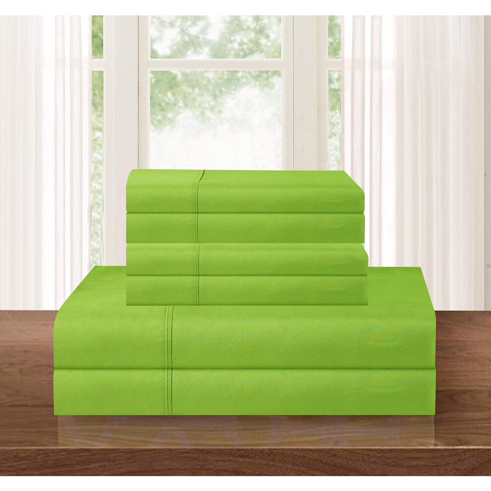 Elegant Comfort Luxurious Soft 1500 Thread Count Egyptian 6-Piece Premium Hotel Quality Wrinkle Resistant Coziest Bedding Set Easy All Around Elasti-image-OPC-PM8XX2R-NEW