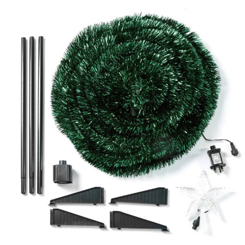 6ft Pre lit Pop Up Slim Christmas Tree 1