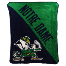 NCAA Half Tone Super Soft Plysh Throw Blanket (Notre Dame Fighting Irish)