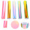 5 pvc-vinylfolien mit regenbogeneffekt, transparent 3