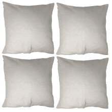 allgala Lot de 4 taies d'oreiller crme (blanc cass) 45,7 x 45,7 cm, couleur unie, dcorative, couleur unie, parfaite pour canap, lit, voiture,