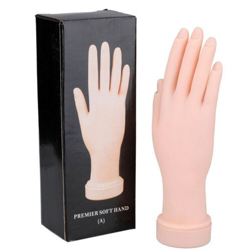 nagelkunst übungs hand für maniküre training realismus 2
