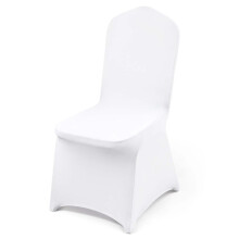 VEVOR 50 pices housses de chaise blanches housse de chaise en polyester spandex housses extensibles pour fte de mariage salle  manger banquet