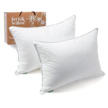 Fern and Willow Queen Size cooling gel Pillows Set of 2 for All Sleepers