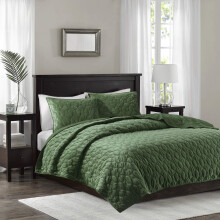 Madison Park Harper Quilt Set Sammet Casual Geometriska smmar Design Hela ssongen Ltt tcke Mysig sngklder Matchande Shams King/Cal King(104