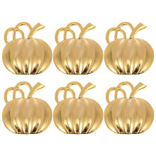 6St Chic Gouden Servetring Pompoen, Creatief Halloween Servetdecor