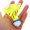 Winddichtes Badminton Badminton-Trainingsgerät Nylon Orange 6