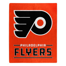 Northwest NHL Philadelphia Flyers 50x60 Raschel Interference DesignDecke, Teamfarben, Einheitsgröße