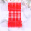 900 10 mm runde selbstklebende klettband- rot 6