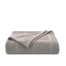 Kenneth Cole - Queen Dekbed, Lichtgewicht Katoen, Cozy Dekbed voor Elk Seizoen (Wafel Grid Grijs, Queen)