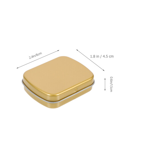 10 Unidades Caja Rectangular De Chocolates En Lata Para Organizar 2
