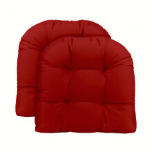 RSH DECOR: bojtos U-alak fonott lsprna 2 db-os kszlet | 19 x 19 | Minden idojrsra alkalmas fonott szvet | Vzll | Kltri szkprnk terasz