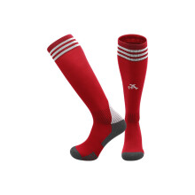 (EU 36-45, Arsenal Home Red) 25-26 New Kids Football Grip Socks & Long Football Training Socks - Breathable Cushioned Socks Children & Youth