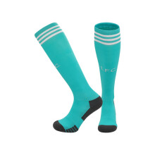 (EU 36-45, Liverpool Away Green) 25-26 New Kids Football Grip Socks & Long Football Training Socks - Breathable Cushioned Socks Children & Youth