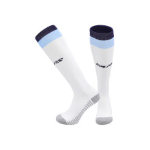 (EU 36-45, Hotspur White) 25-26 New Kids Football Grip Socks & Long Football Training Socks - Breathable Cushioned Socks Children & Youth