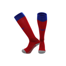 (EU 26-35, PARIS Red) 25-26 New Kids Football Grip Socks & Long Football Training Socks - Breathable Cushioned Socks Children & Youth