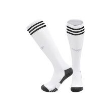 (EU 26-35, Real Madrid Home) 25-26 New Kids Football Grip Socks & Long Football Training Socks - Breathable Cushioned Socks Children & Youth